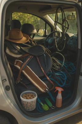 la voiture du cavalier